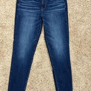 American Eagle Outfitters Dark Blue Skinny Jeans Sz 16 Long